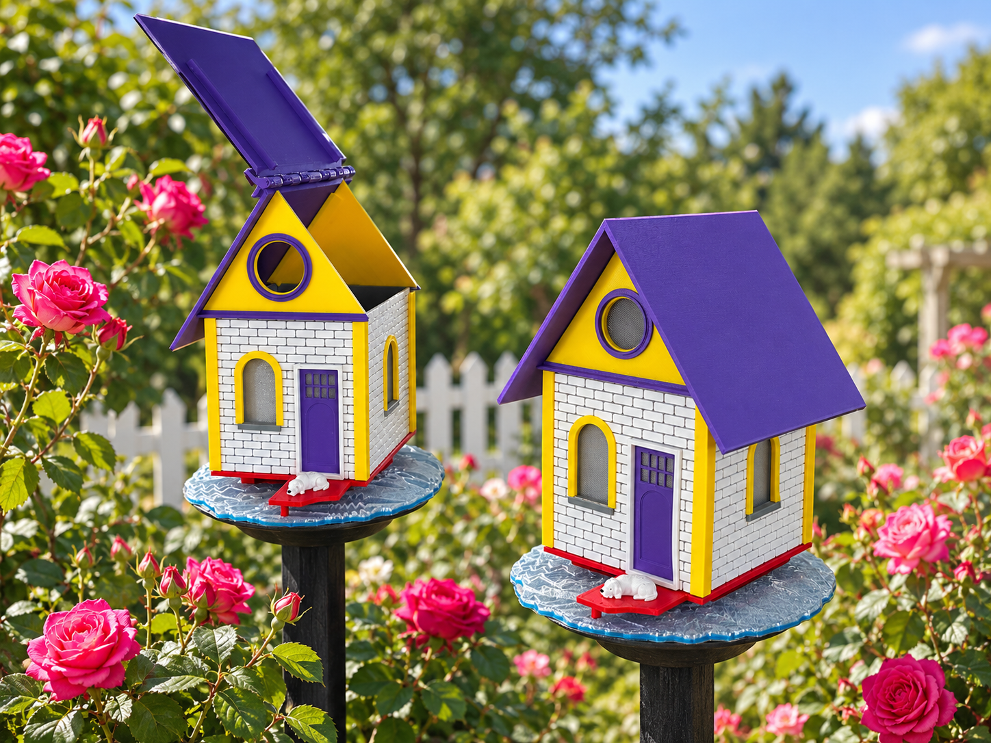 Premium 3D printed cottage birdhouse